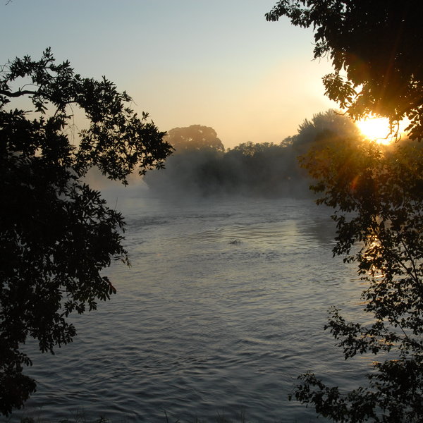 Each tent has views out to the Zambezi...