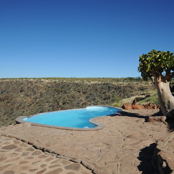 The Pool overlooks the Klipriver Valley...
