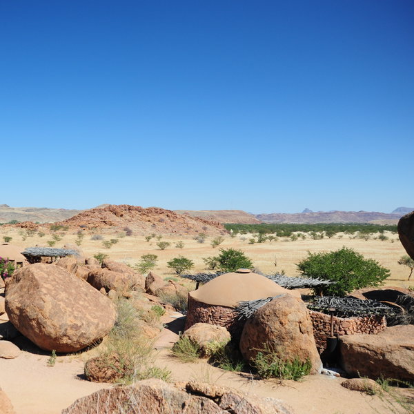 Camp Kipwe blends into the rocky landscape…