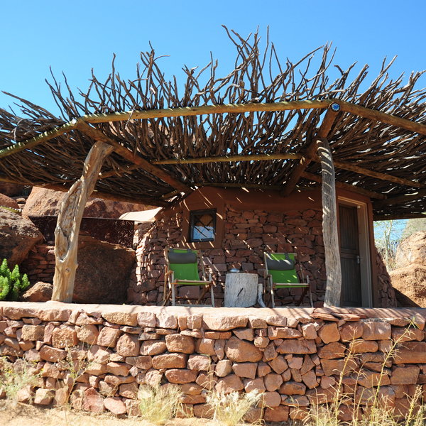 There are nine igloo-shaped bungalows…