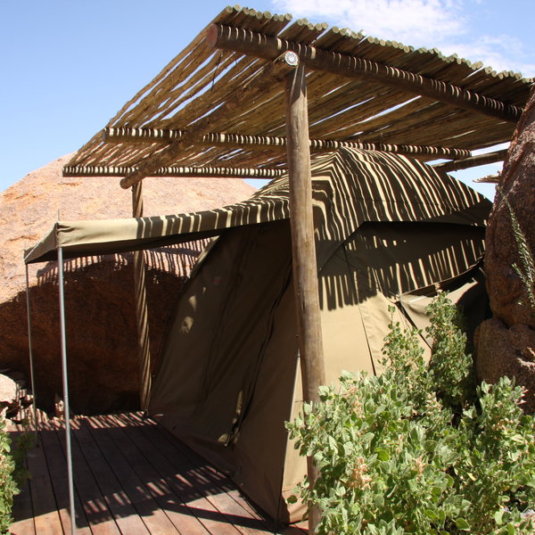 One room has a separate tent to accommodated two children.