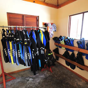 ...or the watersports centre, offering snorkelling, diving and fishing trips.