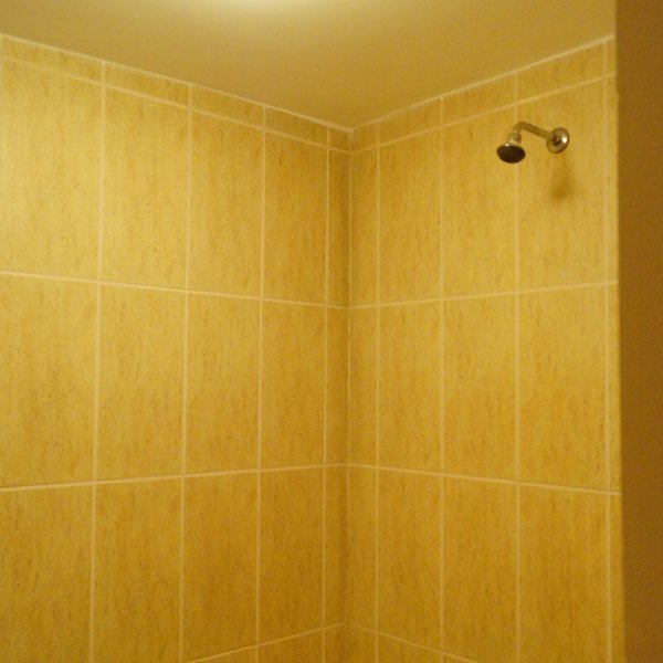 …and a walk-in shower.