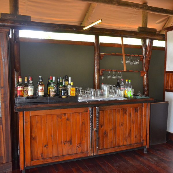Help yourself to a drink from the bar...