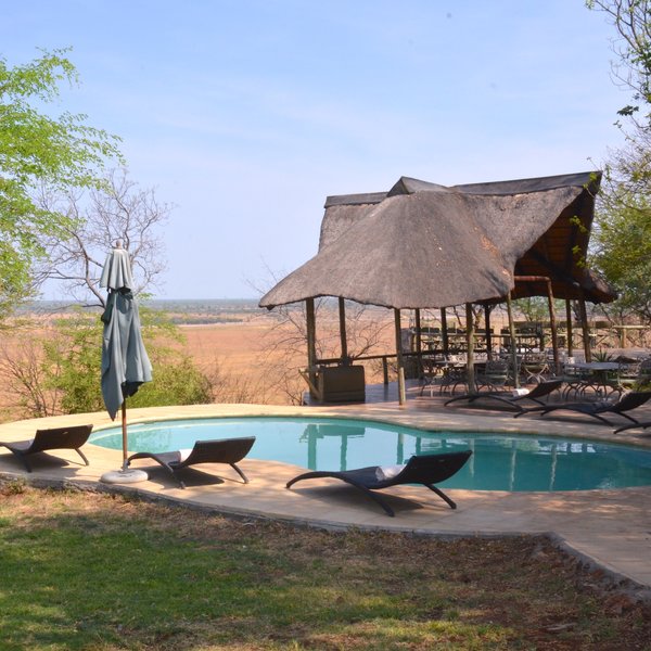 Next to the main area is a pool with plenty of loungers to relax on.
