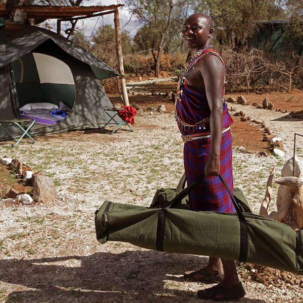 Selenkay Adventure Camp is a simple camp of dome tents in the Selenkay Conservancy.
