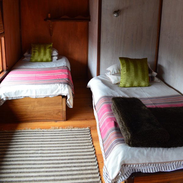 Each room has a different colour scheme,…