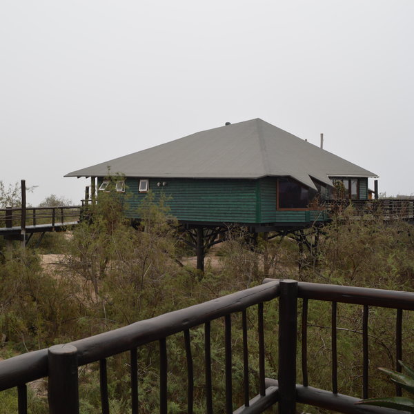 The rooms look out over the slightly out of town location...