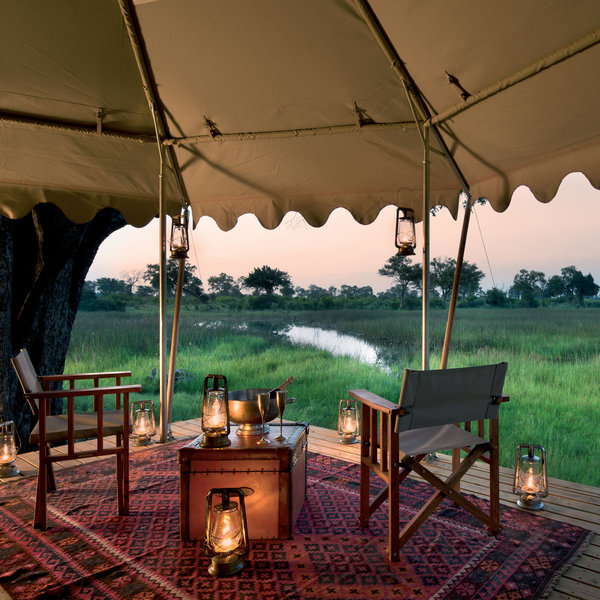 View from a guest tent - supplied by the owner.