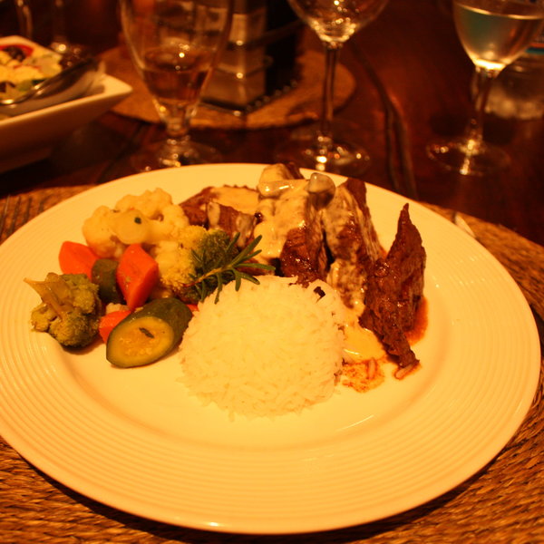 The food here is very good...