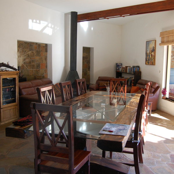 …such as the homely dining room …