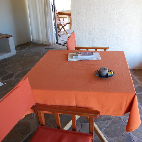 …and a pair of chairs with a desk.