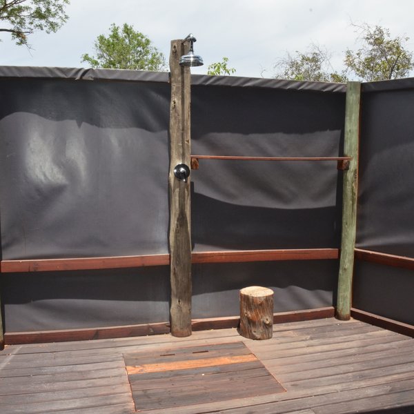 ...and an outdoor shower.