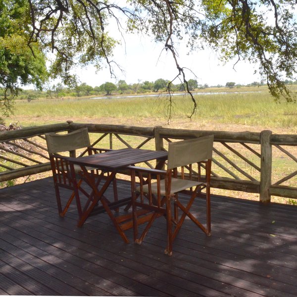 ...a shady verandah that looks over the lagoon and floodplains.