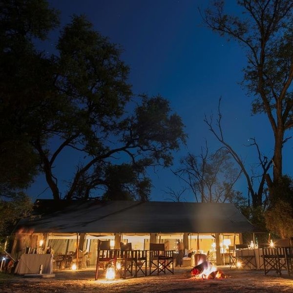 Little Machaba is a classic tented safari camp - owner's photo.