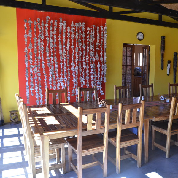 ...where meals are taken family-style at the main table...