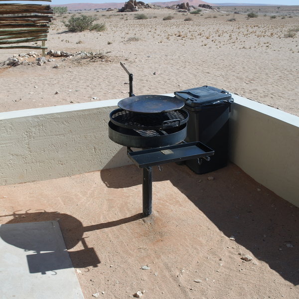 ...with free standing barbeque facility…
