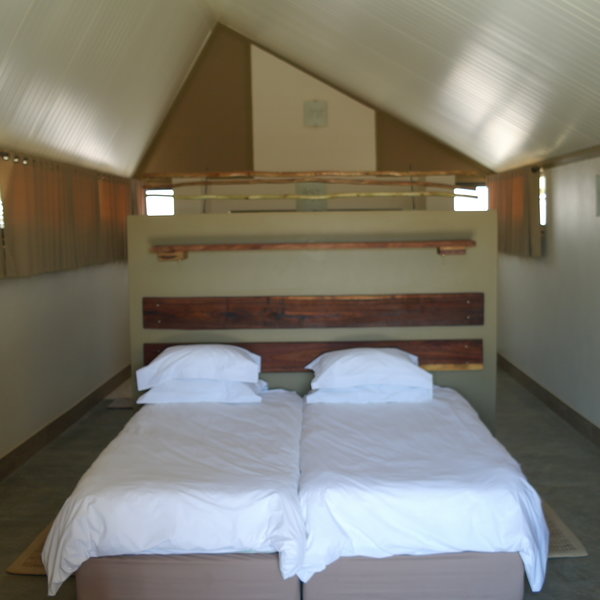 The chalets are also equipped with twin beds.