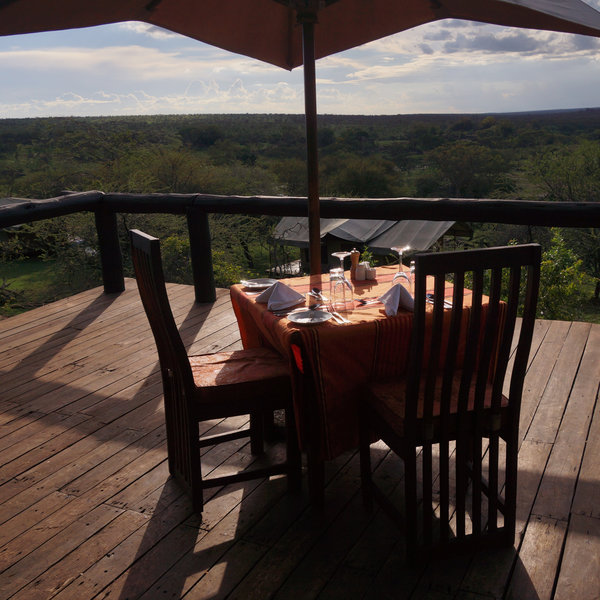 …there is also a raised deck that can be used for sundowners and private dinners.