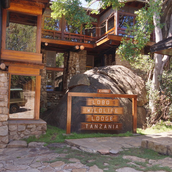 Lobo Wildlife Lodge has a old-fashioned, stone structure…