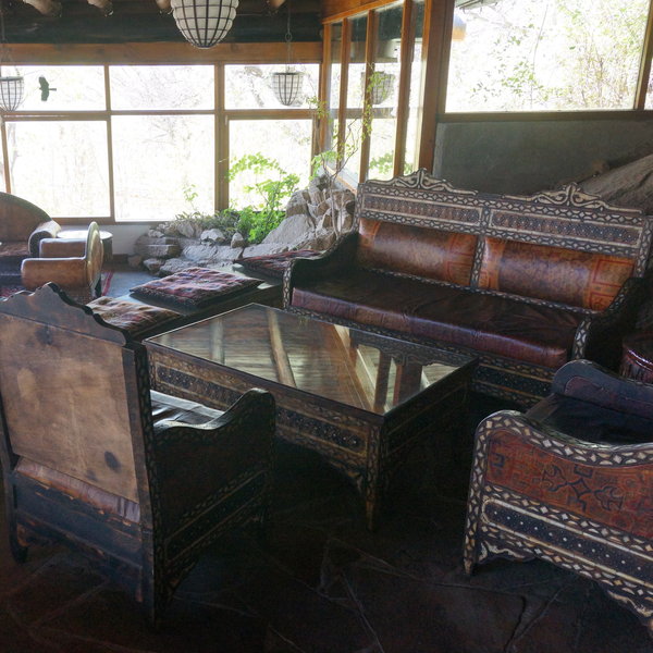 …and interesting furnishings from North Africa.