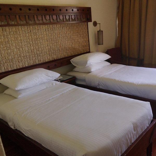 The décor is rather uninspired, but the rooms are clean and well-sized.