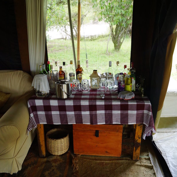 …with a self-service bar…