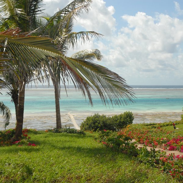 …from where a short path from the pool leads to the beach.