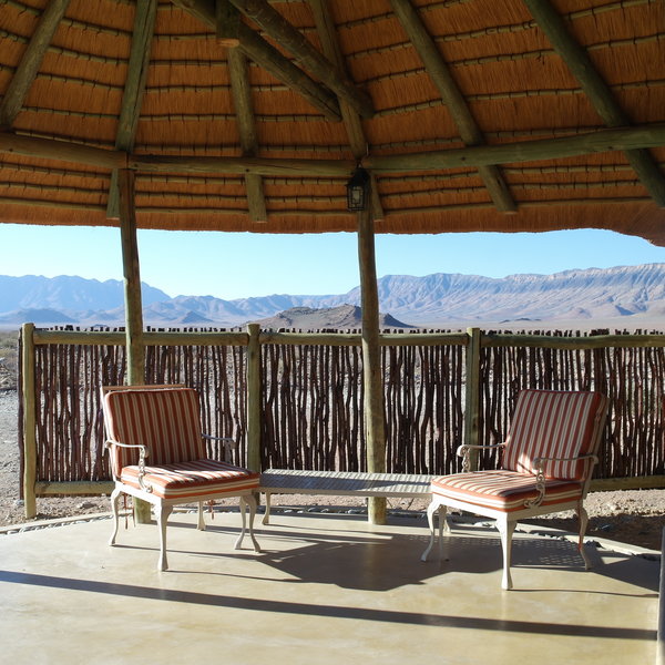 ...and outdoor seating to admire the views.