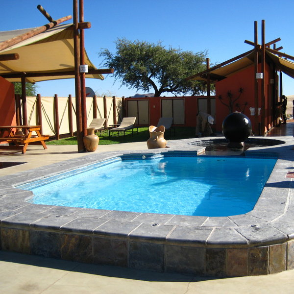 ...as well as a small pool...