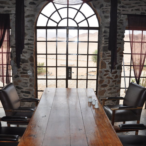 ...from the dining room...
