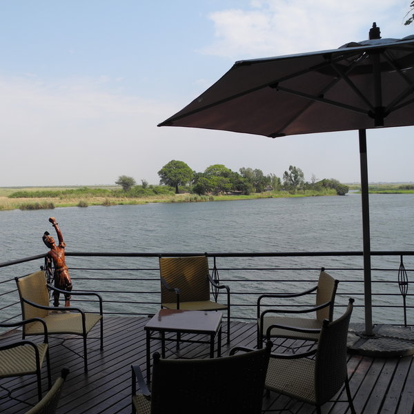 …a veranda with a perfect view of the river,…