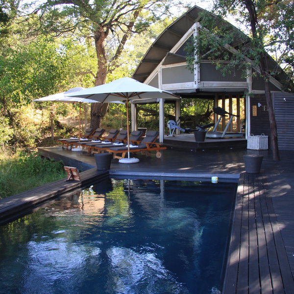 …a large swimming pool…
