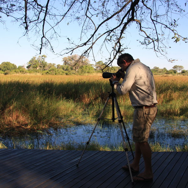 A further deck protrudes from the floodplain where a viewing scope is provided…