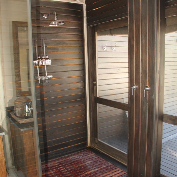 …next to a large walk in shower.
