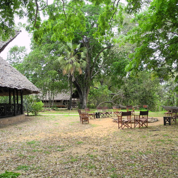…Rufiji River camp has one of the best locations in the Selous.