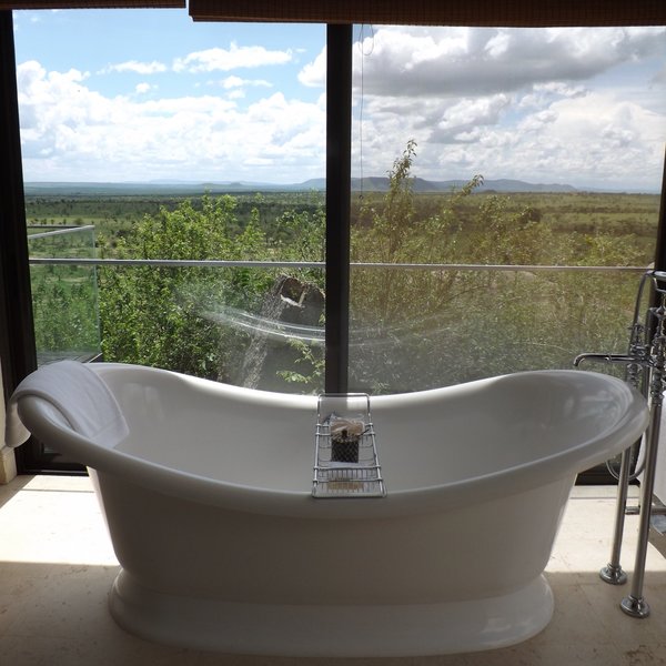 The en-suite bathrooms are luxurious and come with a bath tub...