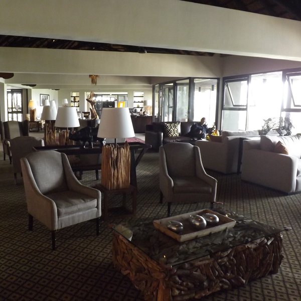 There is a comfortable lounge area to relax in...