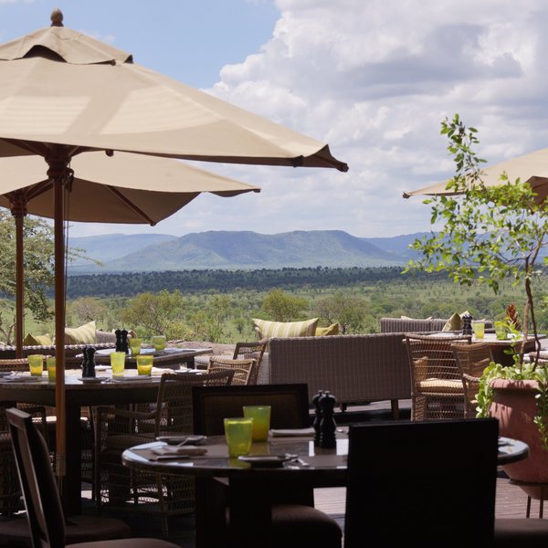 ...the Four Seasons offers breathtaking views across the Serengeti Plains.