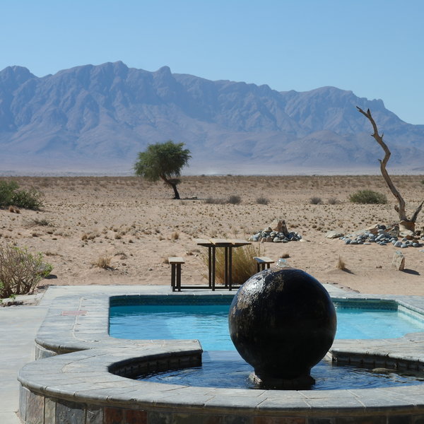 ...in which you can relax, cool of and admire the view.