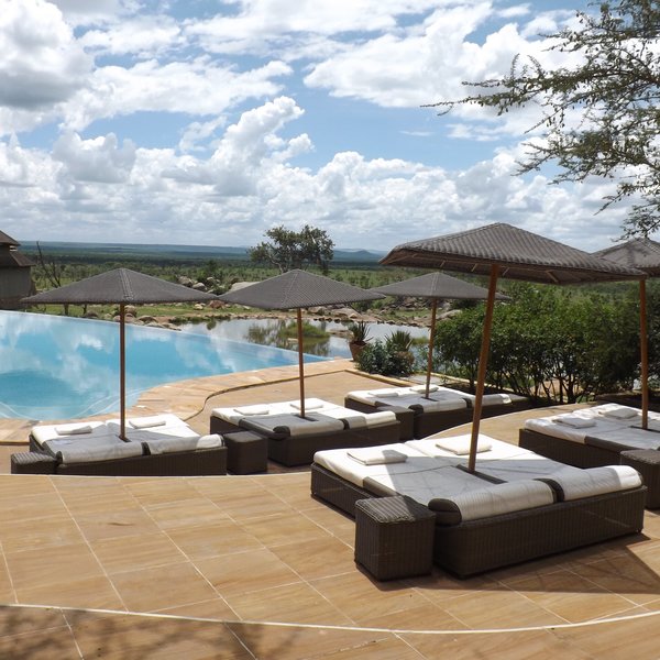 ...relax on the sunloungers...