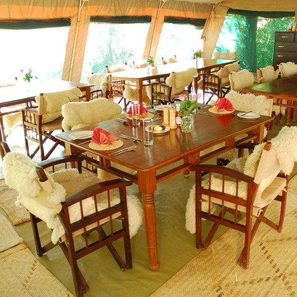 ...or eat with the manager and other guests.