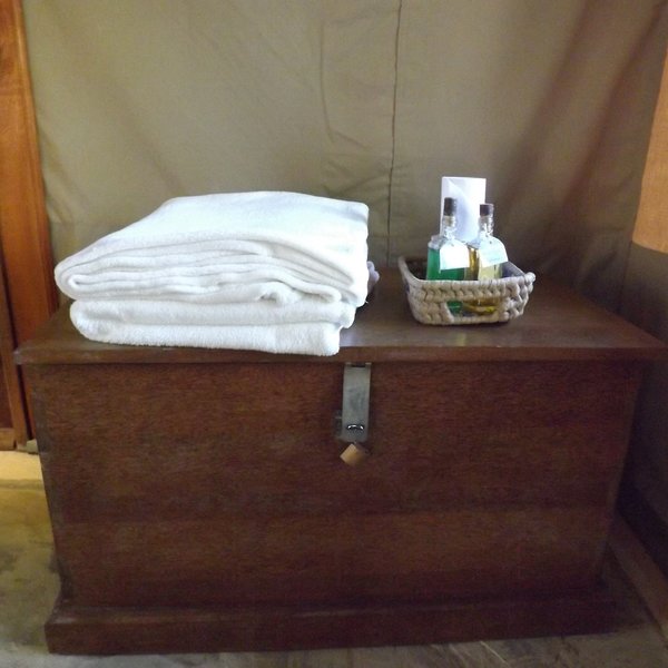 ...towels and toiletries are also supplied and need to be kept inside to stay safe from the monkeys!