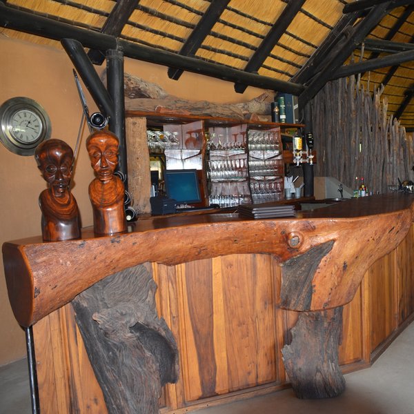 There is also a well stocked bar...