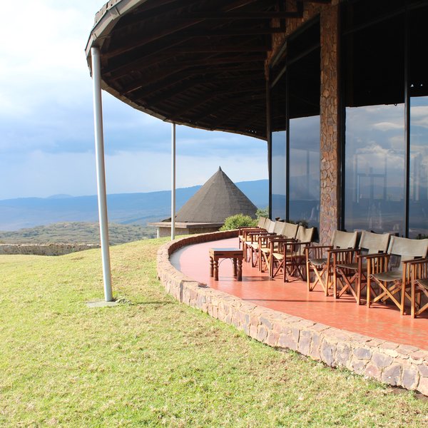 Ngorongoro Sopa Lodge is located on the eastern rim of the Ngorongoro Crater.