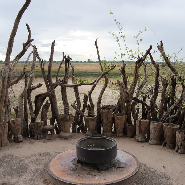 ...and a fire pit which is great to sit around before dinner.