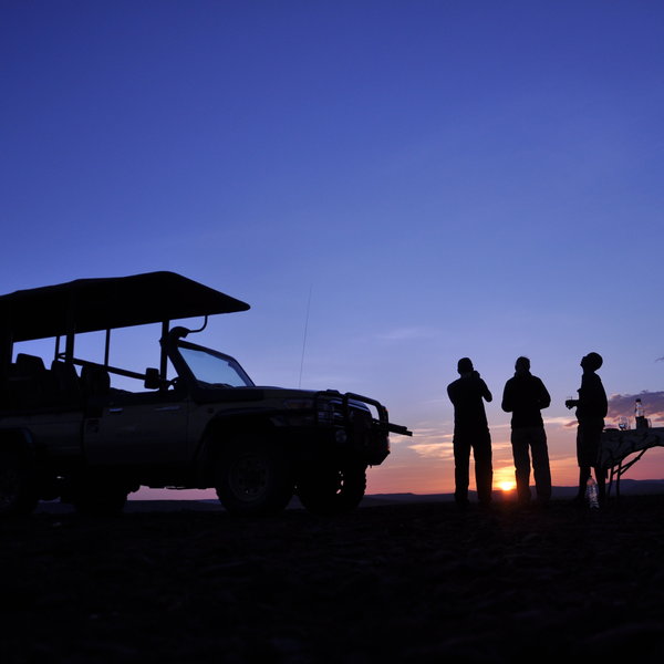 Days are best finished enjoying a sundowner overlooking the vast concession.