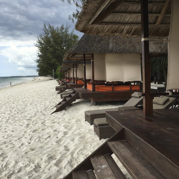 …with its cabanas…
