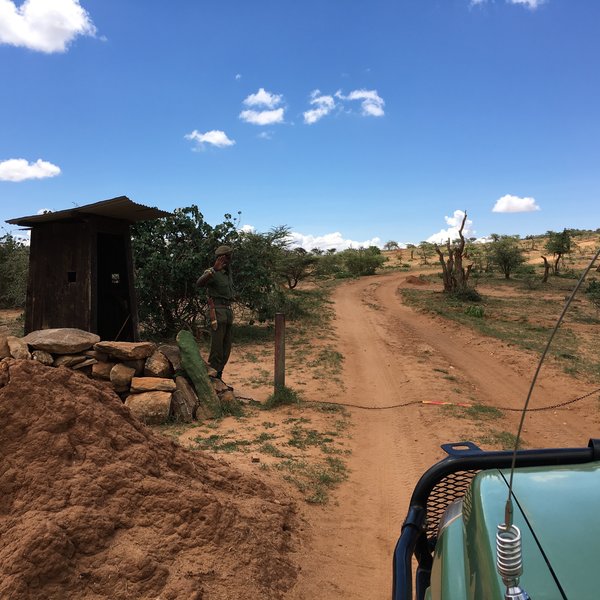 The lodge is set within a huge conservation area and access is gated.