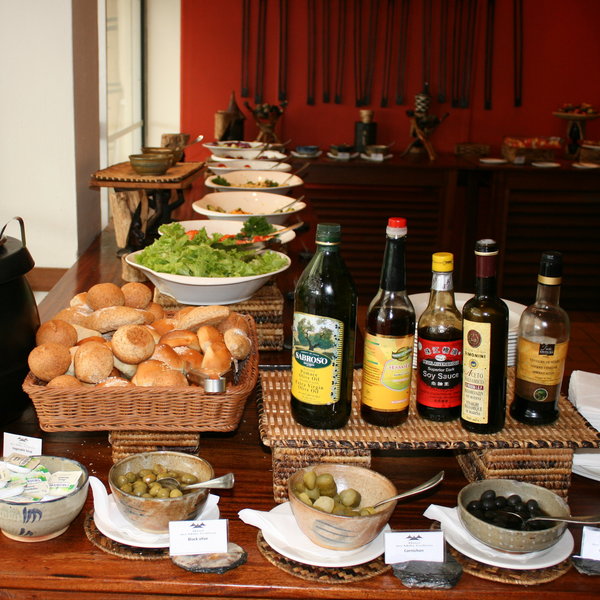 ...and the buffet lunches have a varied selection of dishes on offer.